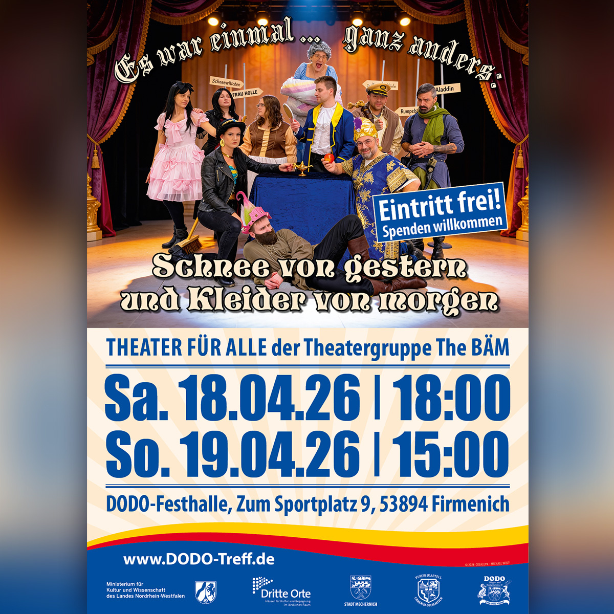 Kindertheater von THE BÄM in der DODO-Festhalle